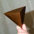 Creativity game solution: A tetrahedron with a triangular base